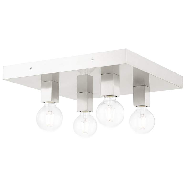 Image 1 Solna 4 Light Brushed Nickel Ceiling Mount