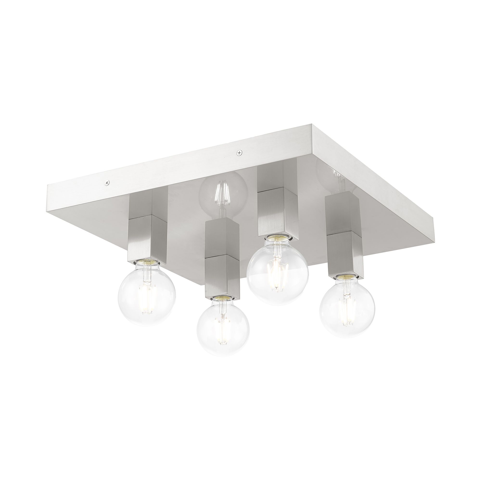 Image 4 Solna 4 Light Brushed Nickel Ceiling Mount more views