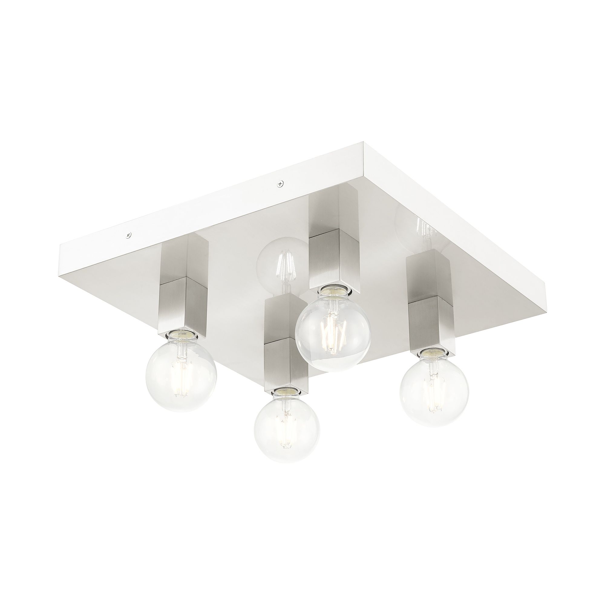 Image 5 Solna 4 Light Brushed Nickel Ceiling Mount more views