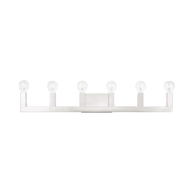 Image 5 Solna 6 Light Brushed Nickel Bath Vanity more views
