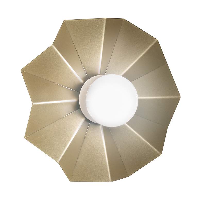 Image 1 Solo 10 inch Wide New Brass Interior Sconce LED Retrofit