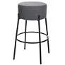 2_Soloist 29" High Slate Grey Boucle Upholstered Bar Stool