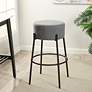 1_Soloist 29" High Slate Grey Boucle Upholstered Bar Stool