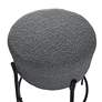 3_Soloist 29" High Slate Grey Boucle Upholstered Bar Stool more views