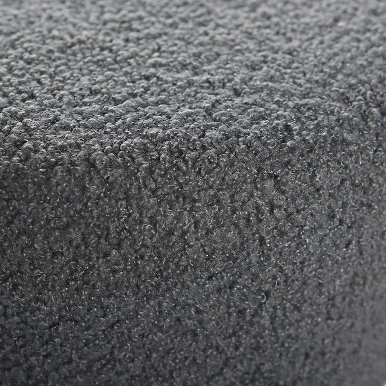 Image 4 Soloist 29" High Slate Grey Boucle Upholstered Bar Stool more views