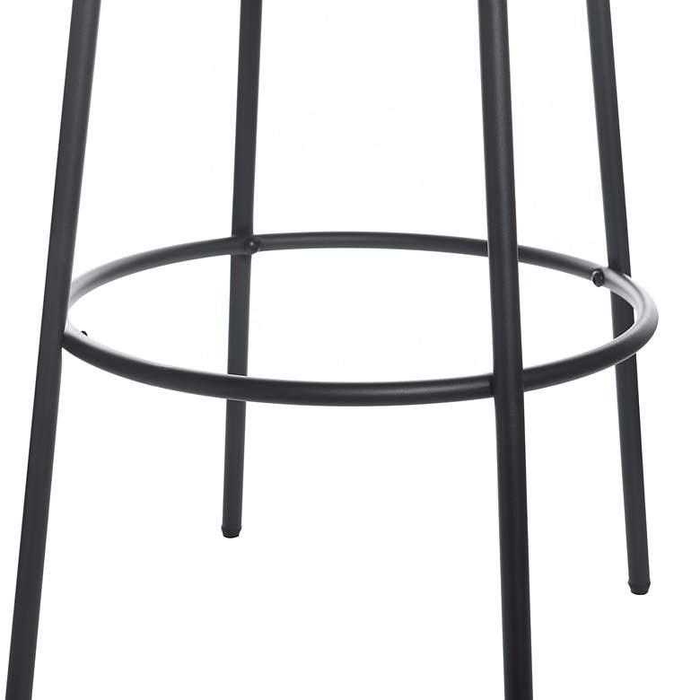 Image 5 Soloist 29" High Slate Grey Boucle Upholstered Bar Stool more views
