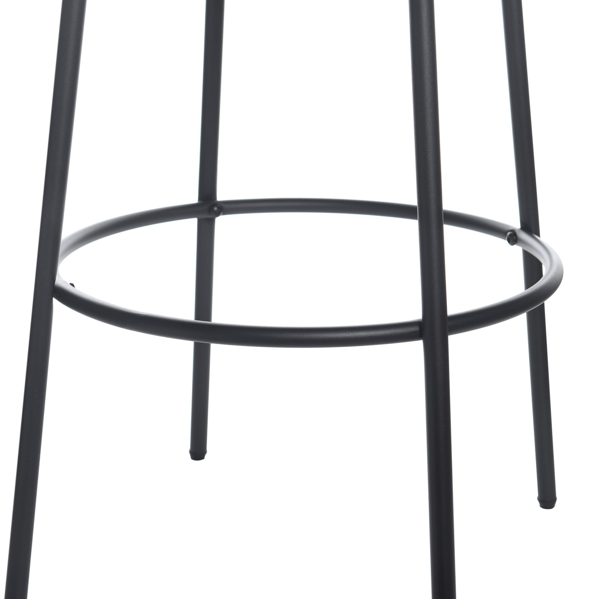 Image 5 Soloist 29" Slate Gray Fabric and Black Bar Stool more views