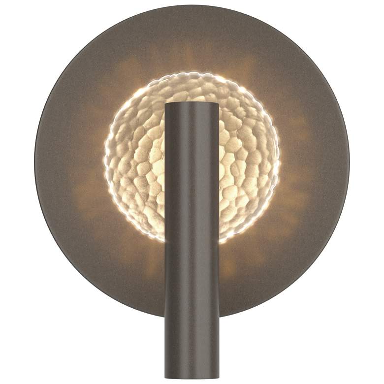 Image 1 Solstice 10.6" High Dark Smoke Sconce With Clear Glass Shade