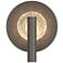 Solstice 10.6" High Dark Smoke Sconce With Clear Glass Shade