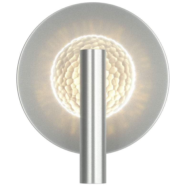 Image 1 Solstice 10.6" High Vintage Platinum Sconce With Clear Glass Shade