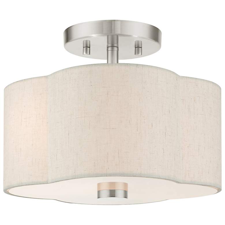 Image 2 Solstice 11" Wide Brushed Nickel Ceiling Light