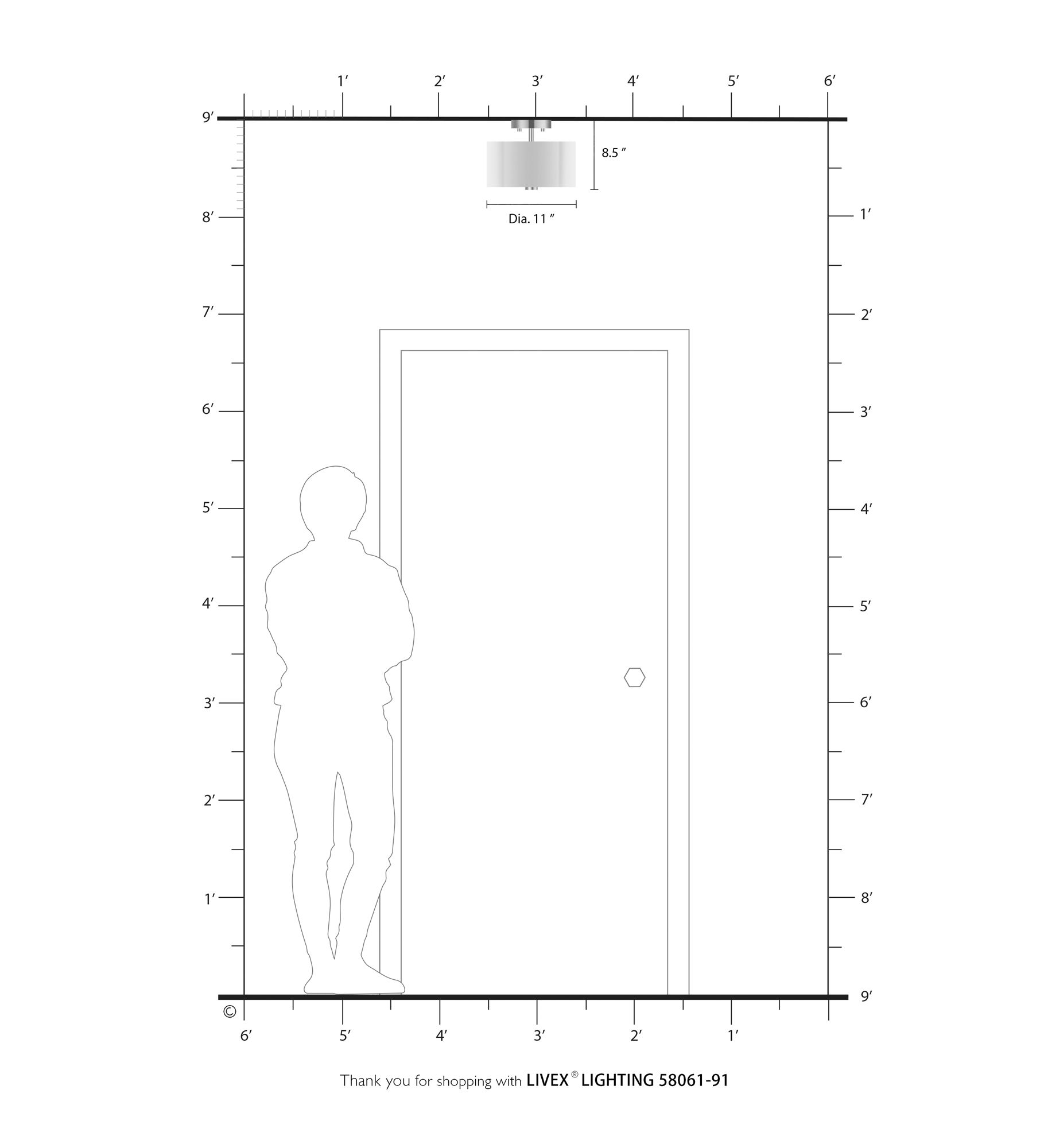 Solstice 11" Wide Brushed Nickel Ceiling Light