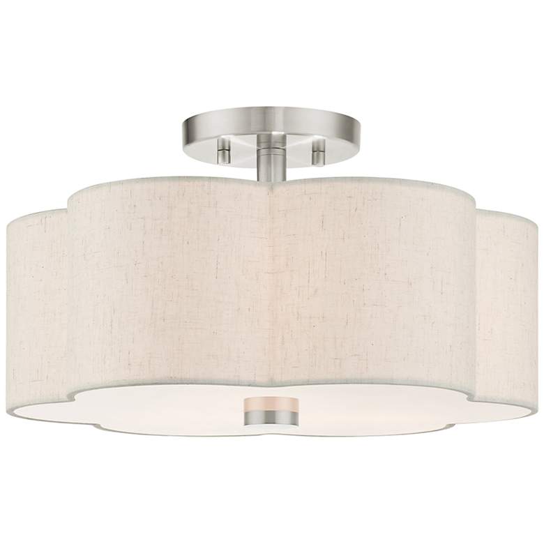 Image 3 Solstice 15" Wide Brushed Nickel Ceiling Light