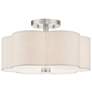 3_Solstice 15" Wide Brushed Nickel Ceiling Light
