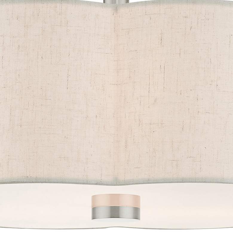 Image 4 Solstice 15" Wide Brushed Nickel Ceiling Light more views