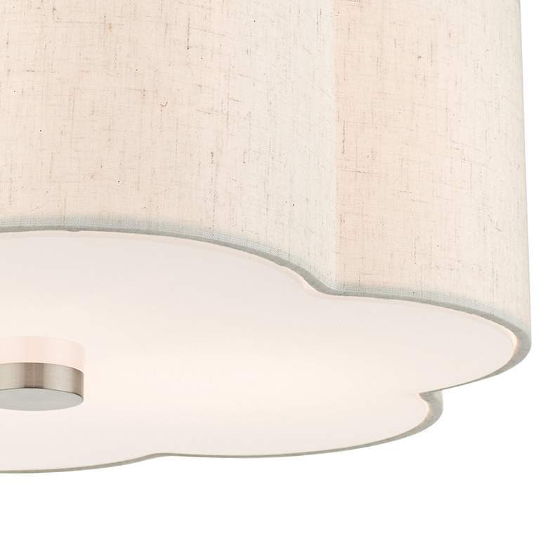 Image 5 Solstice 15" Wide Brushed Nickel Ceiling Light more views