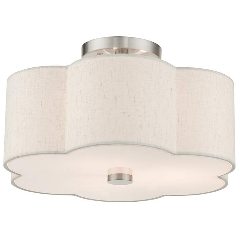 Image 6 Solstice 15" Wide Brushed Nickel Ceiling Light more views