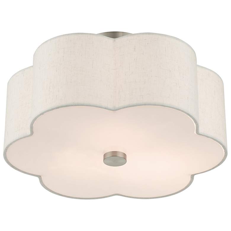 Image 7 Solstice 15" Wide Brushed Nickel Ceiling Light more views