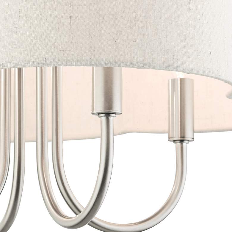 Image 5 Solstice 18" Wide Brushed Nickel Shade Chandelier more views