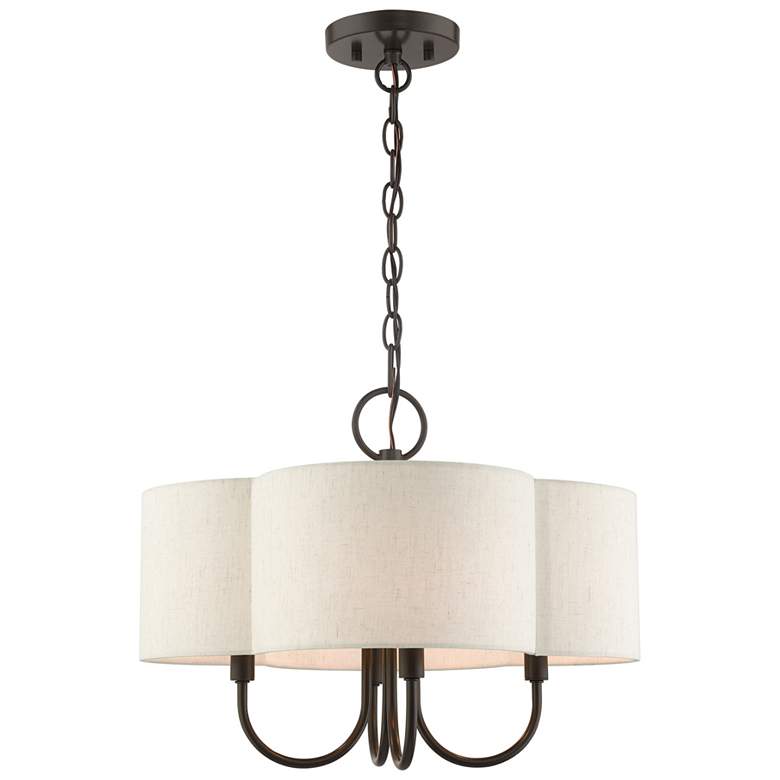 Image 1 Solstice 18" Wide English Bronze 4-Light Pendant