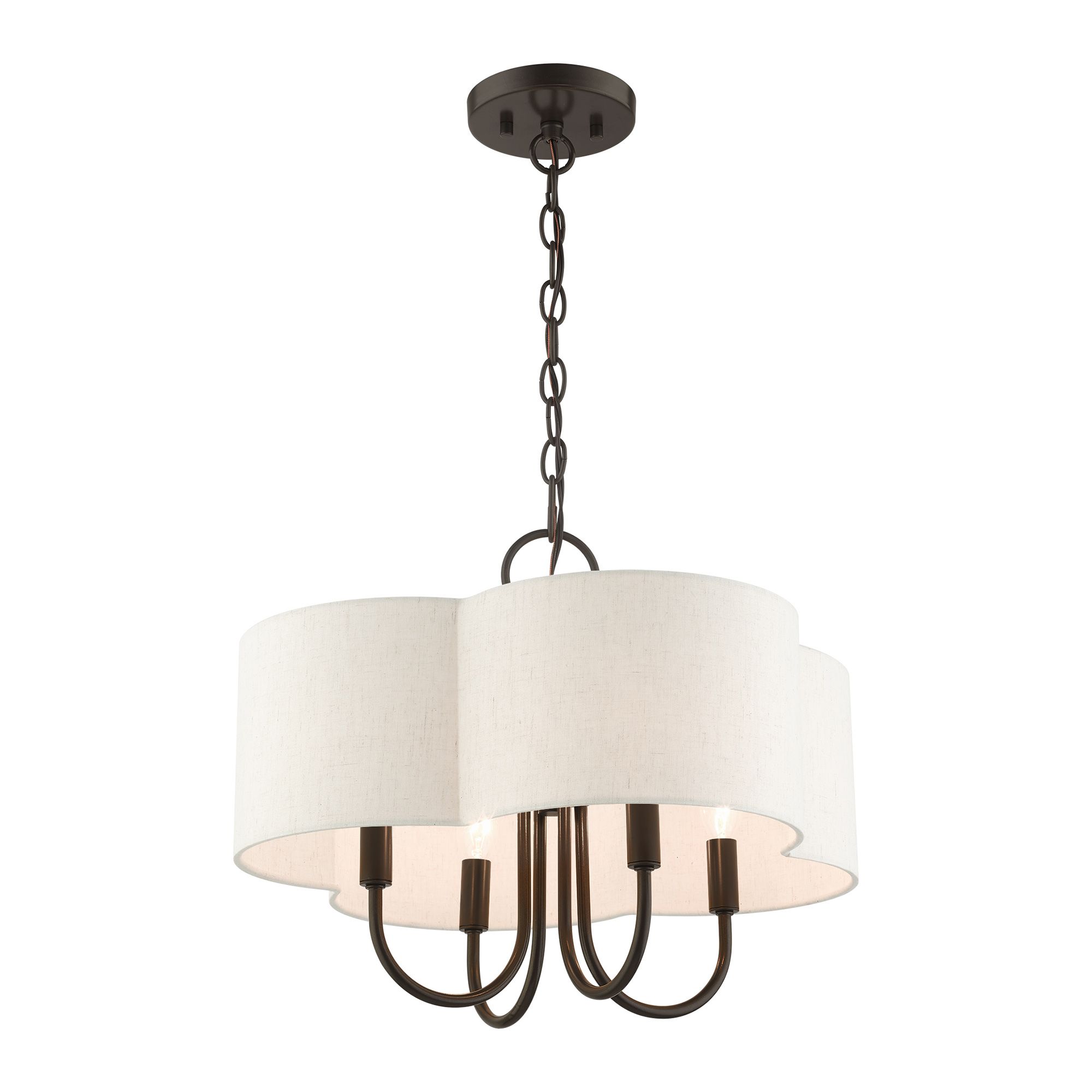 Solstice 18" Wide English Bronze 4-Light Pendant
