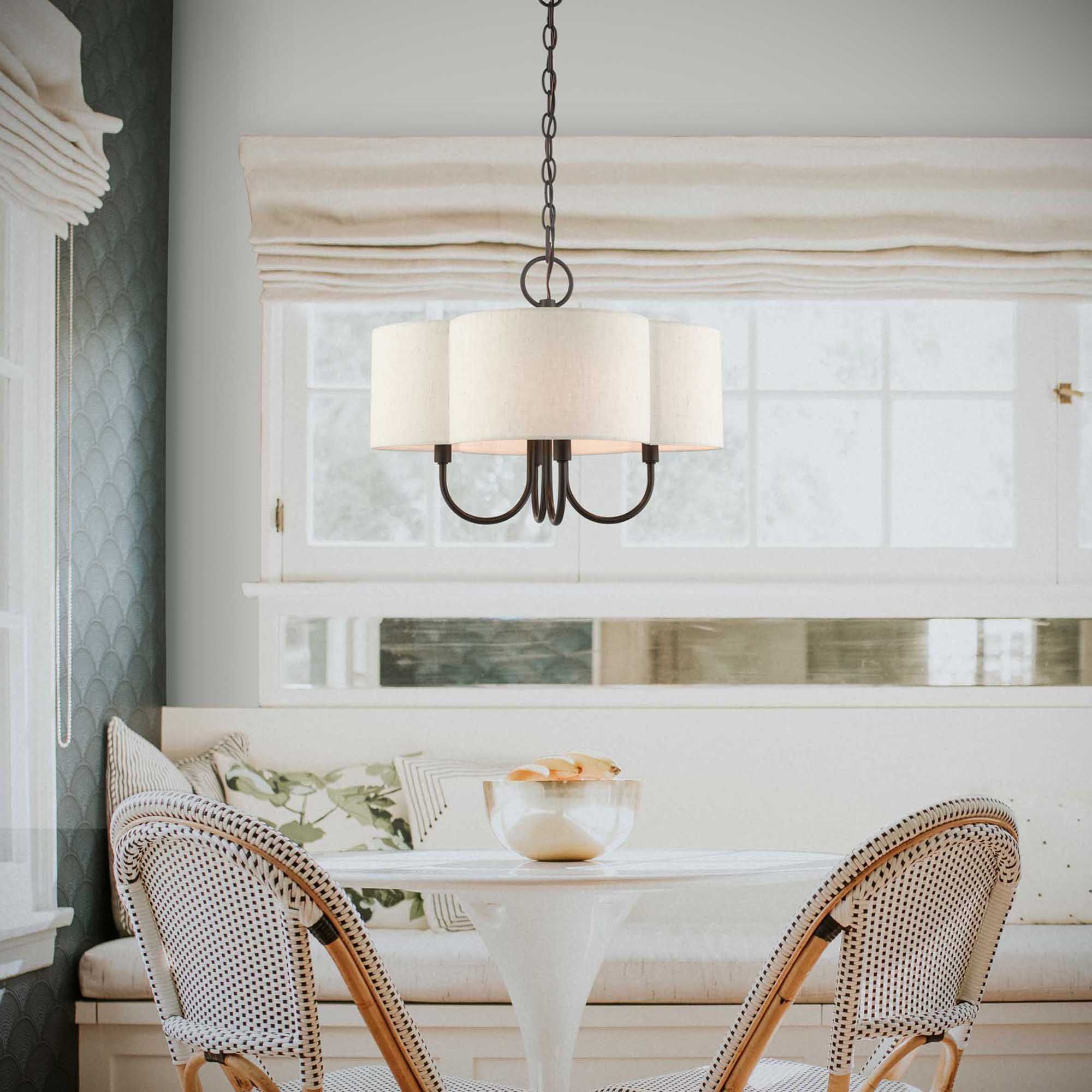 Solstice 18" Wide English Bronze 4-Light Pendant