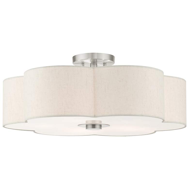 Image 2 Solstice 22" Wide Brushed Nickel Ceiling Light