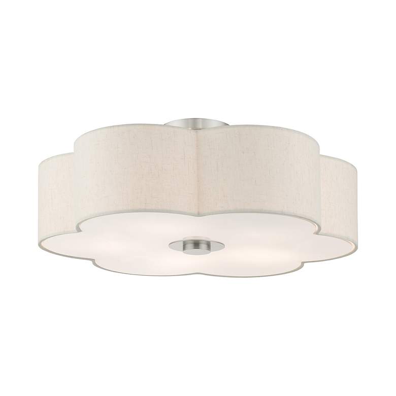 Image 4 Solstice 22" Wide Brushed Nickel Ceiling Light more views