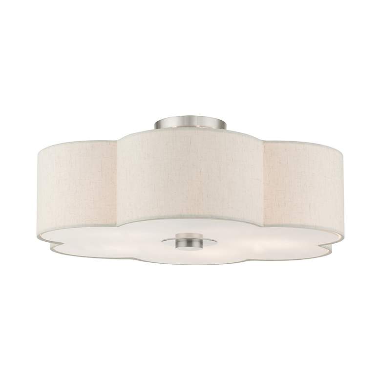 Image 6 Solstice 22" Wide Brushed Nickel Ceiling Light more views