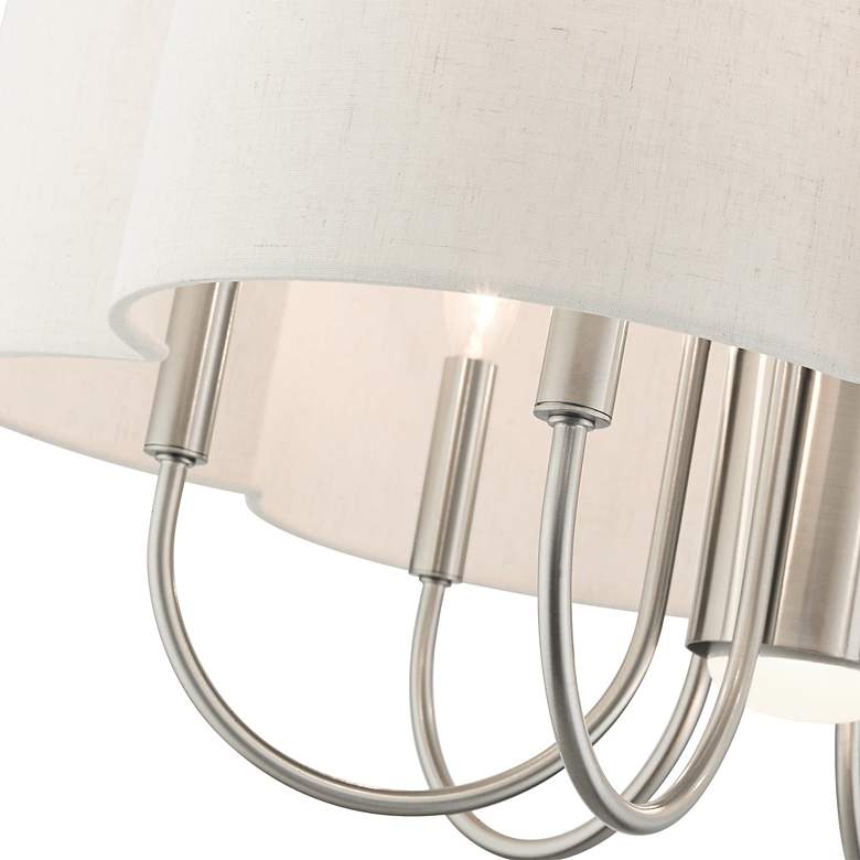 Image 6 Solstice 24" Wide Brushed Nickel 7-Light Shade Chandelier more views