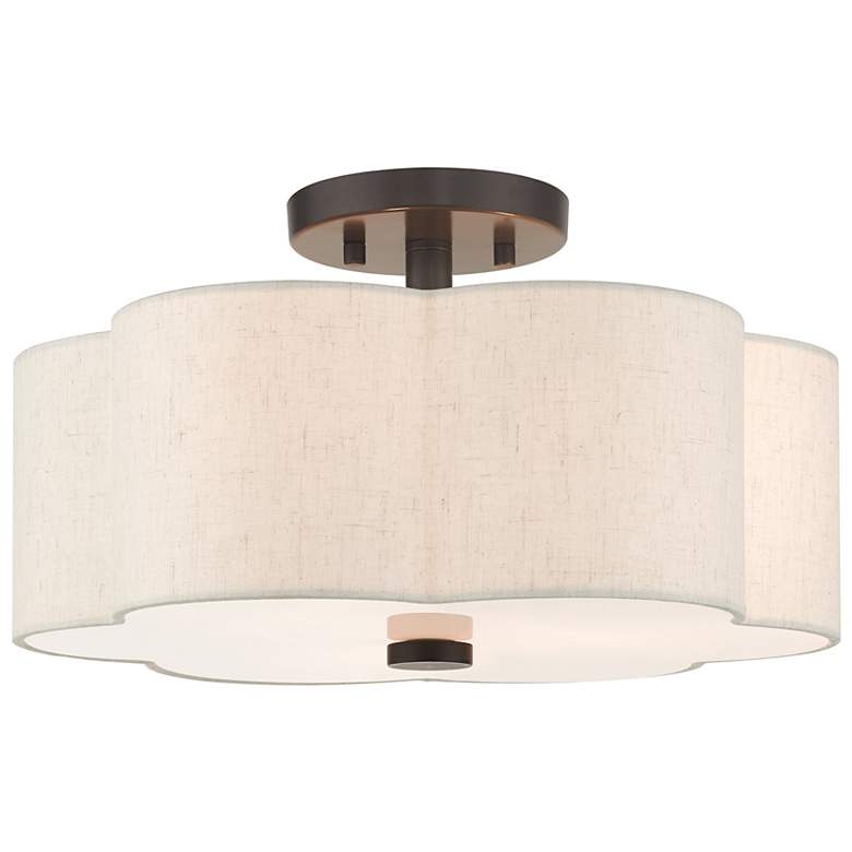 Image 2 Solstice 3 Light English Bronze Semi Flush
