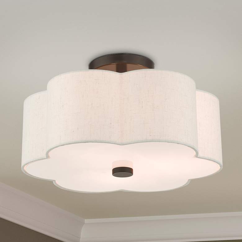 Image 1 Solstice 3 Light English Bronze Semi Flush