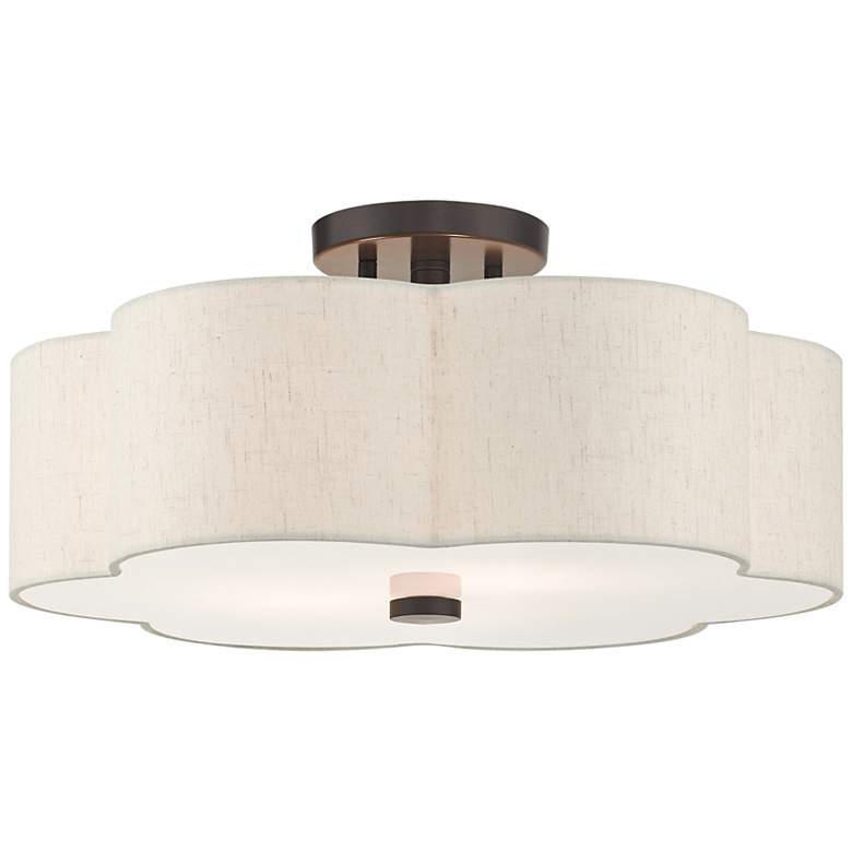 Image 3 Solstice 3 Light English Bronze Semi Flush