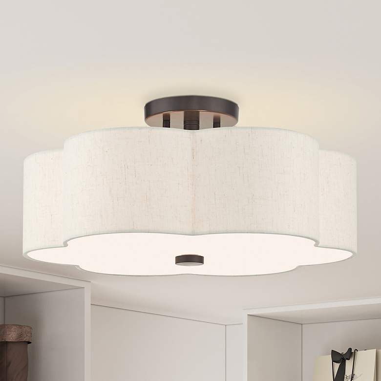 Image 2 Solstice 3 Light English Bronze Semi Flush