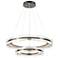 Solstice 36.6"W Oil Rubbed Bronze Standard LED Pendant w/ Clear Shade