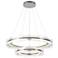 Solstice 36.6"W Tiered Standard LED Pendant w/ Clear Glass Shade