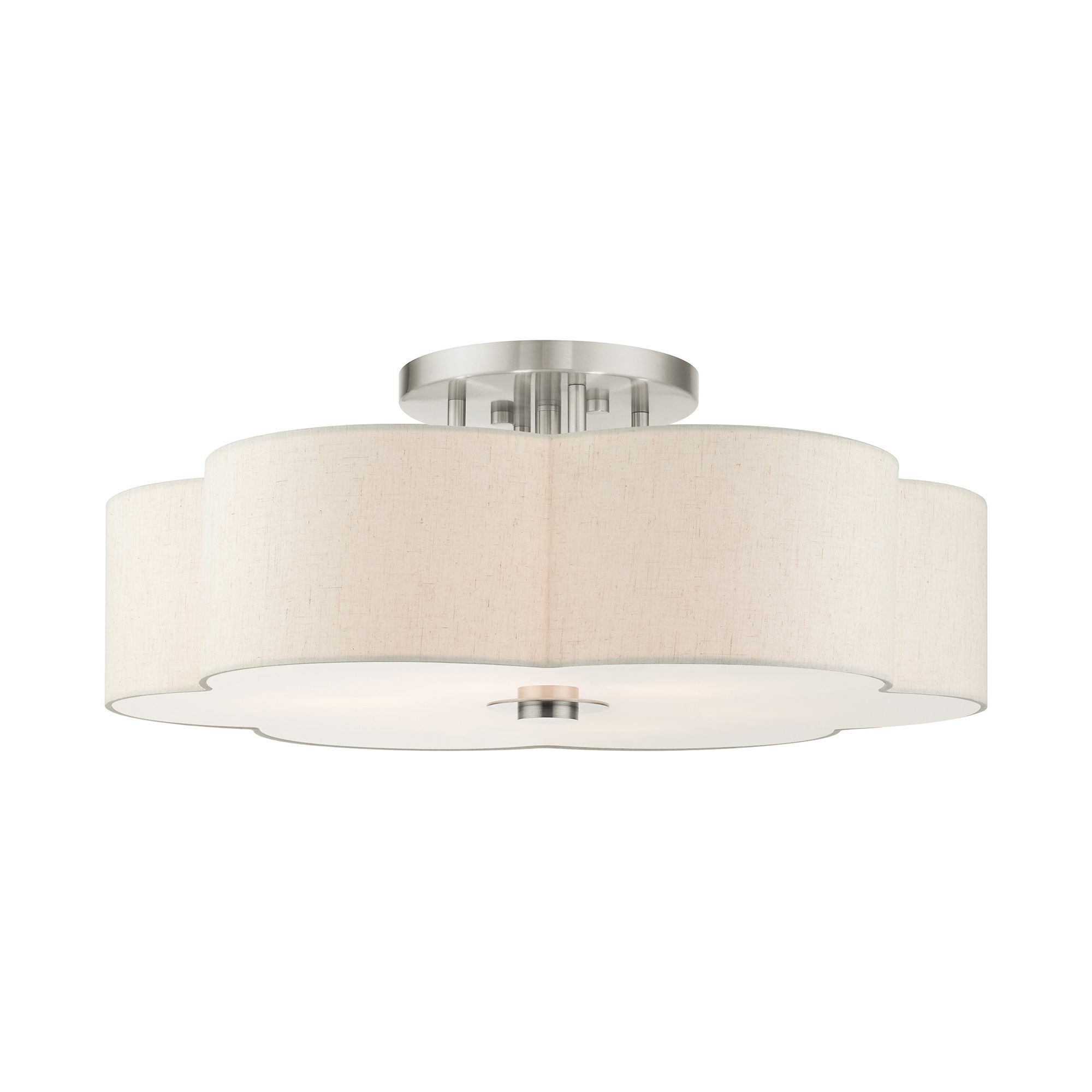 Image 3 Solstice 6 Light Brushed Nickel Semi Flush more views