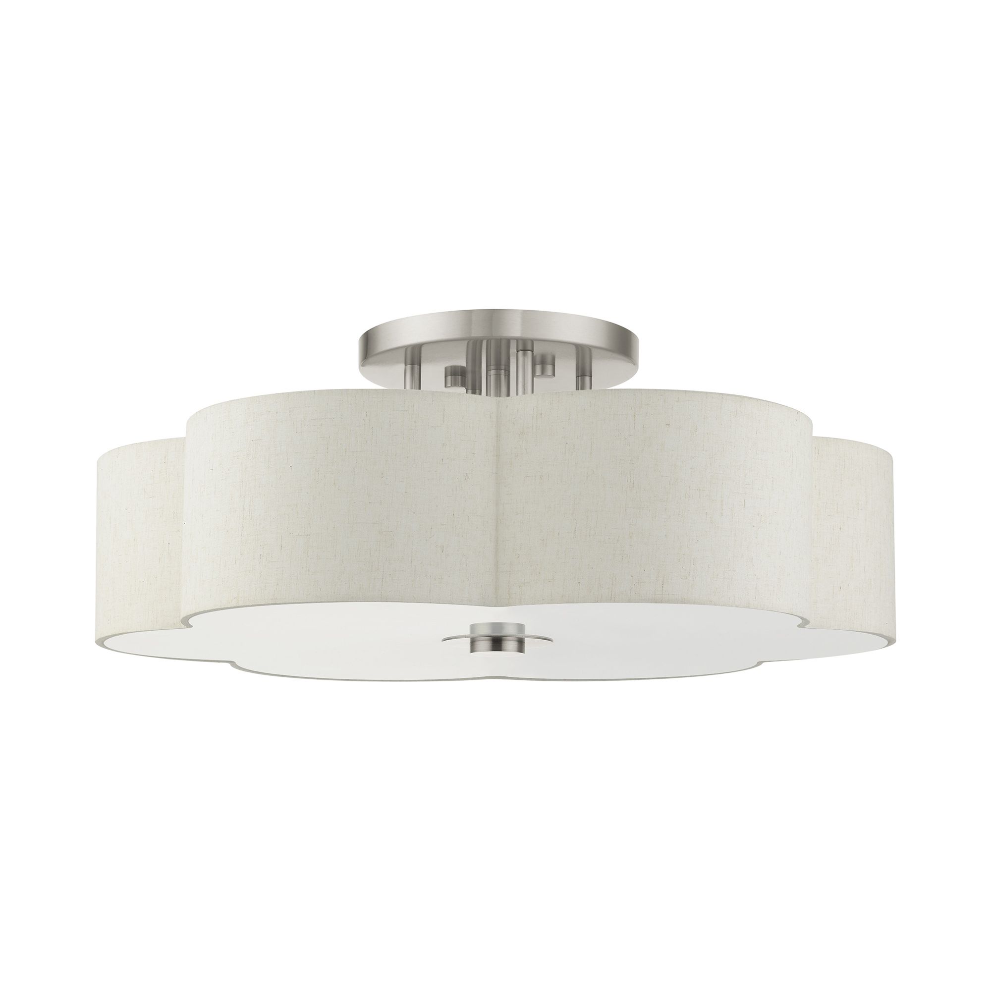 Image 4 Solstice 6 Light Brushed Nickel Semi Flush more views