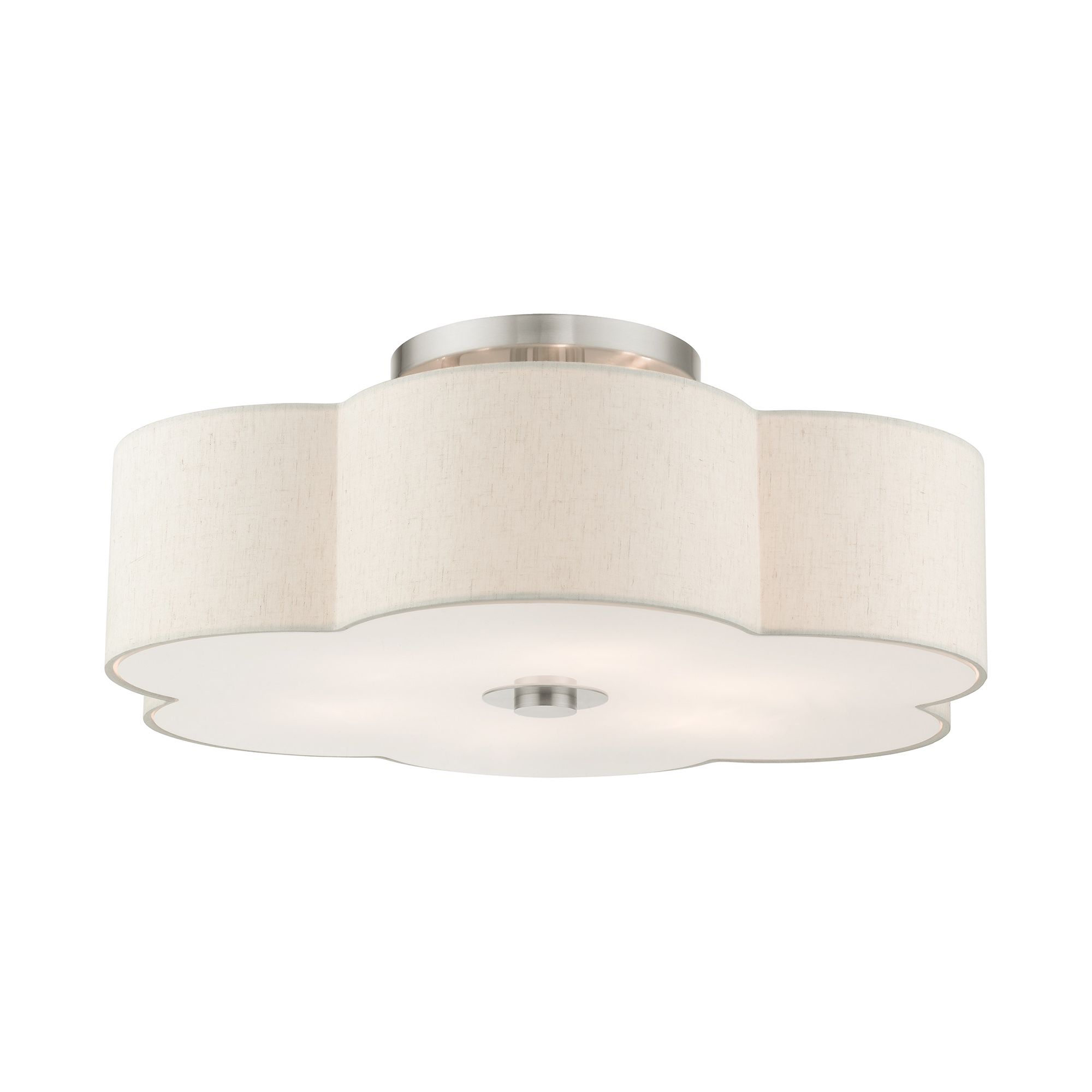 Solstice 6 Light Brushed Nickel Semi Flush