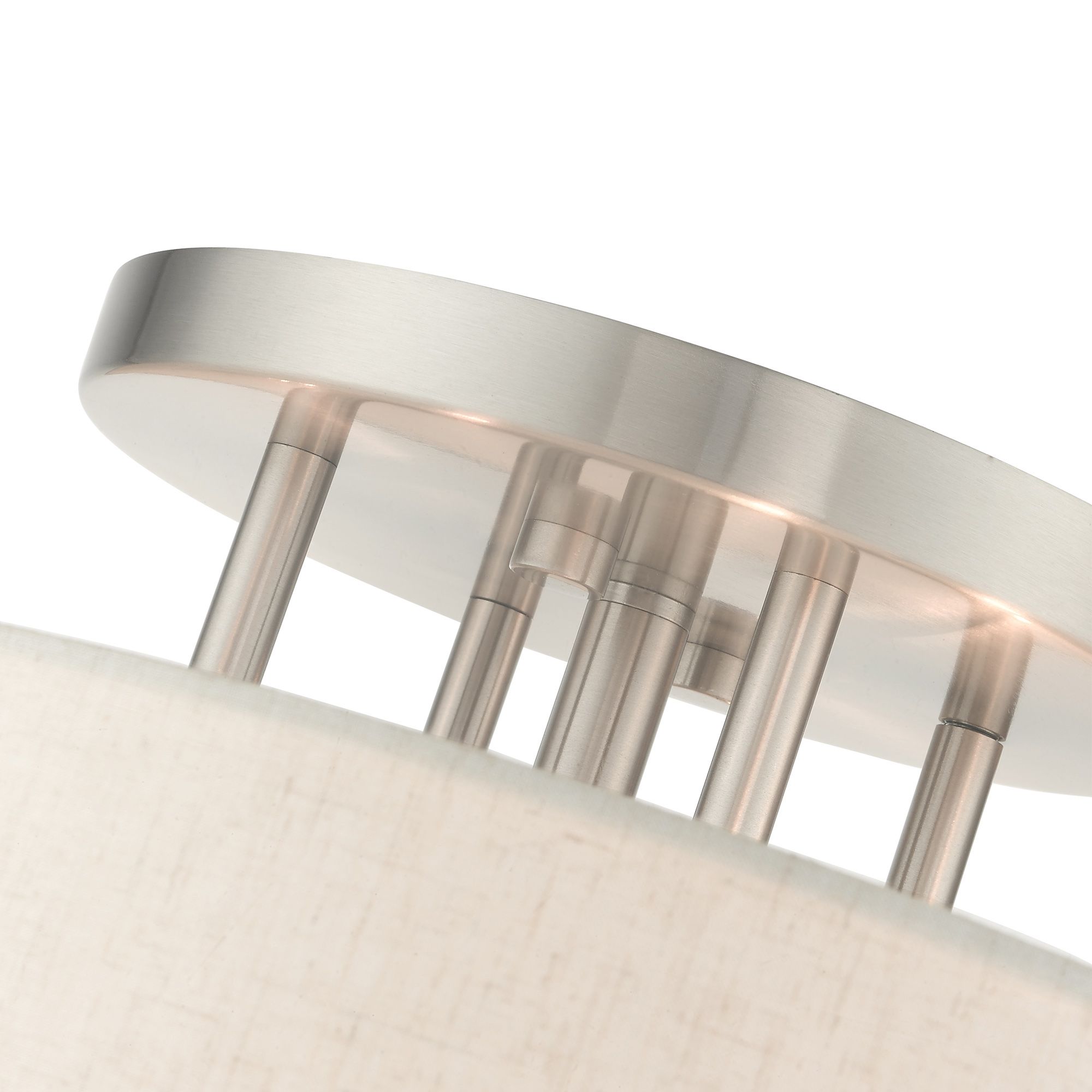 Solstice 6 Light Brushed Nickel Semi Flush