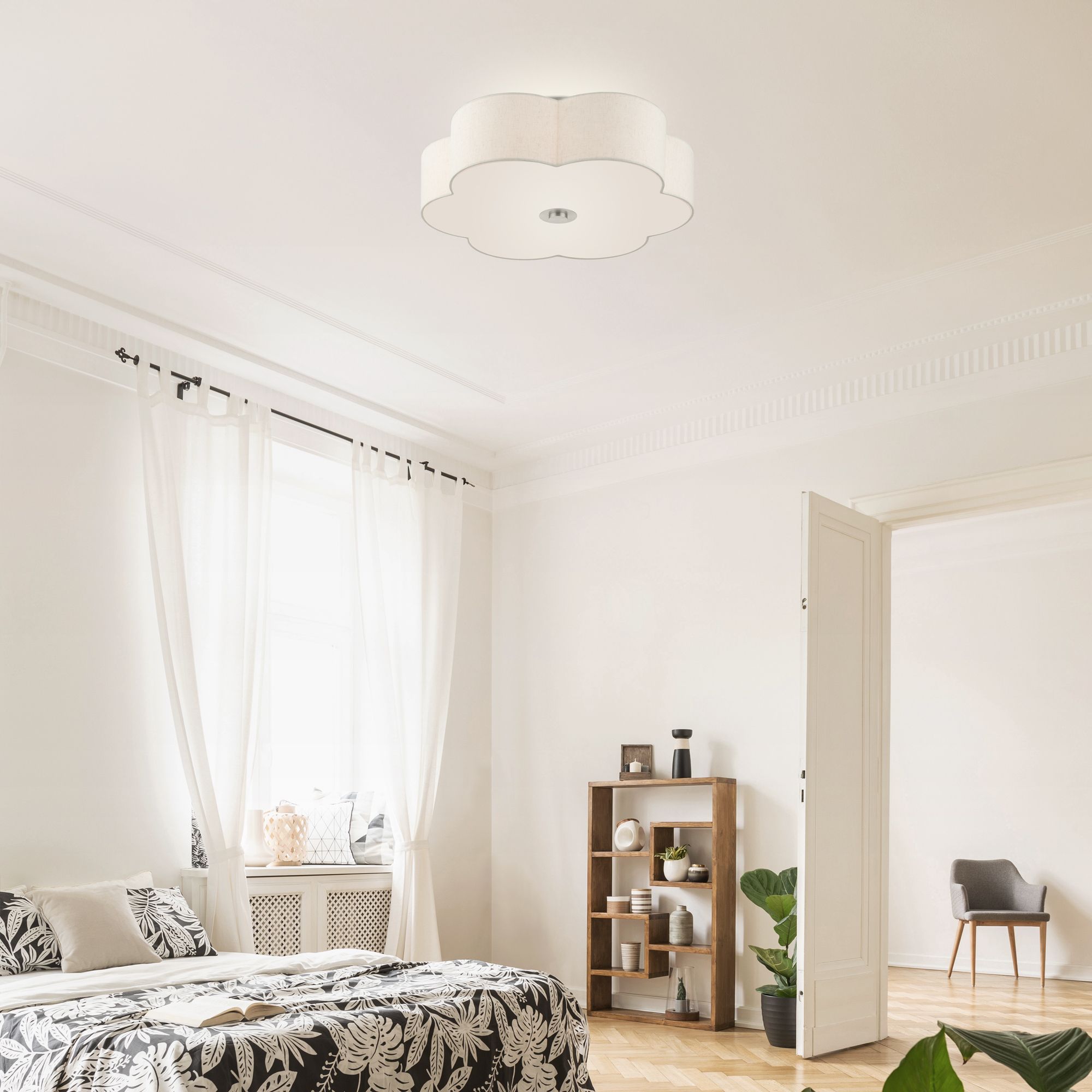 Solstice 6 Light Brushed Nickel Semi Flush