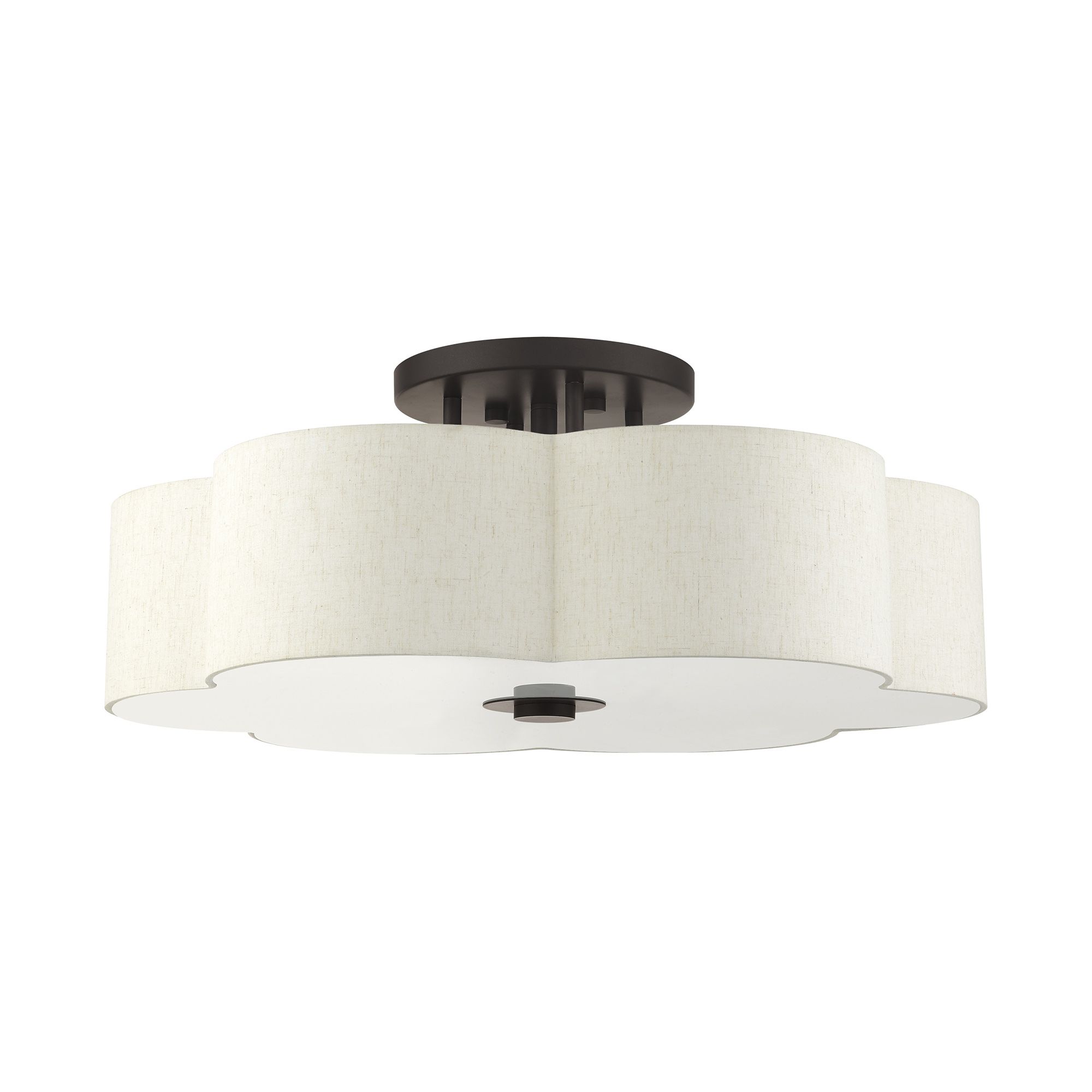 Image 3 Solstice 6-Light English Bronze Semi Flush Ceiling Light more views