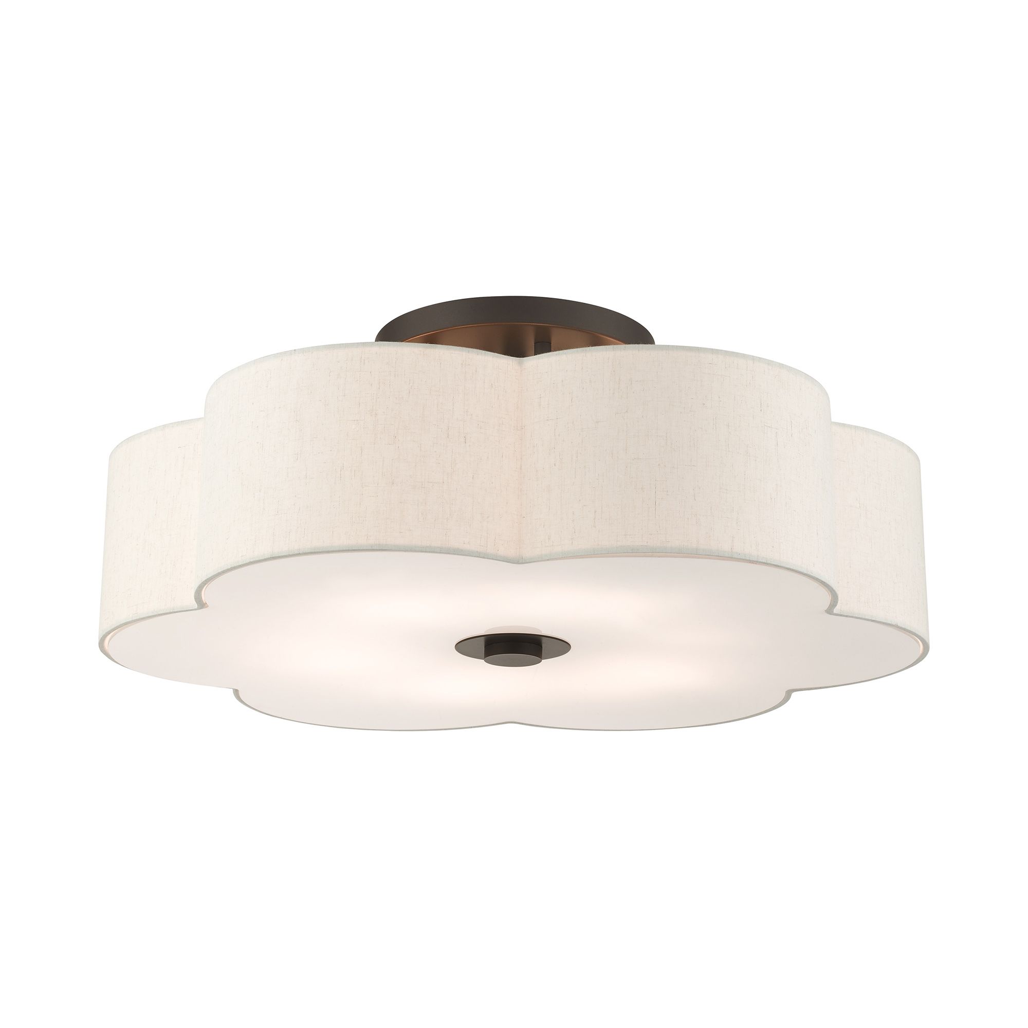 Image 4 Solstice 6-Light English Bronze Semi Flush Ceiling Light more views