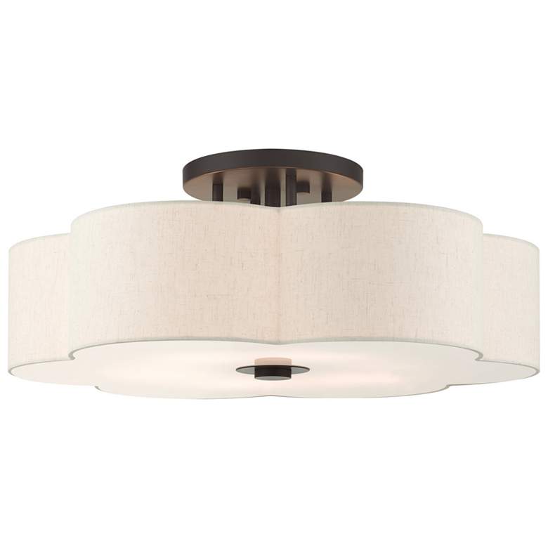 Image 1 Solstice 6 Light English Bronze Semi Flush