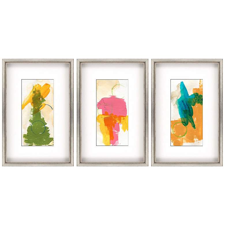 Image 2 Solstice I 20 inch High 3-Piece Framed Giclee Wall Art Set 