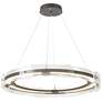 Solstice LED Pendant - Iron - Clear
