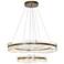 Solstice LED Tiered Pendant - Gold Finish - Clear Glass - Standard Height