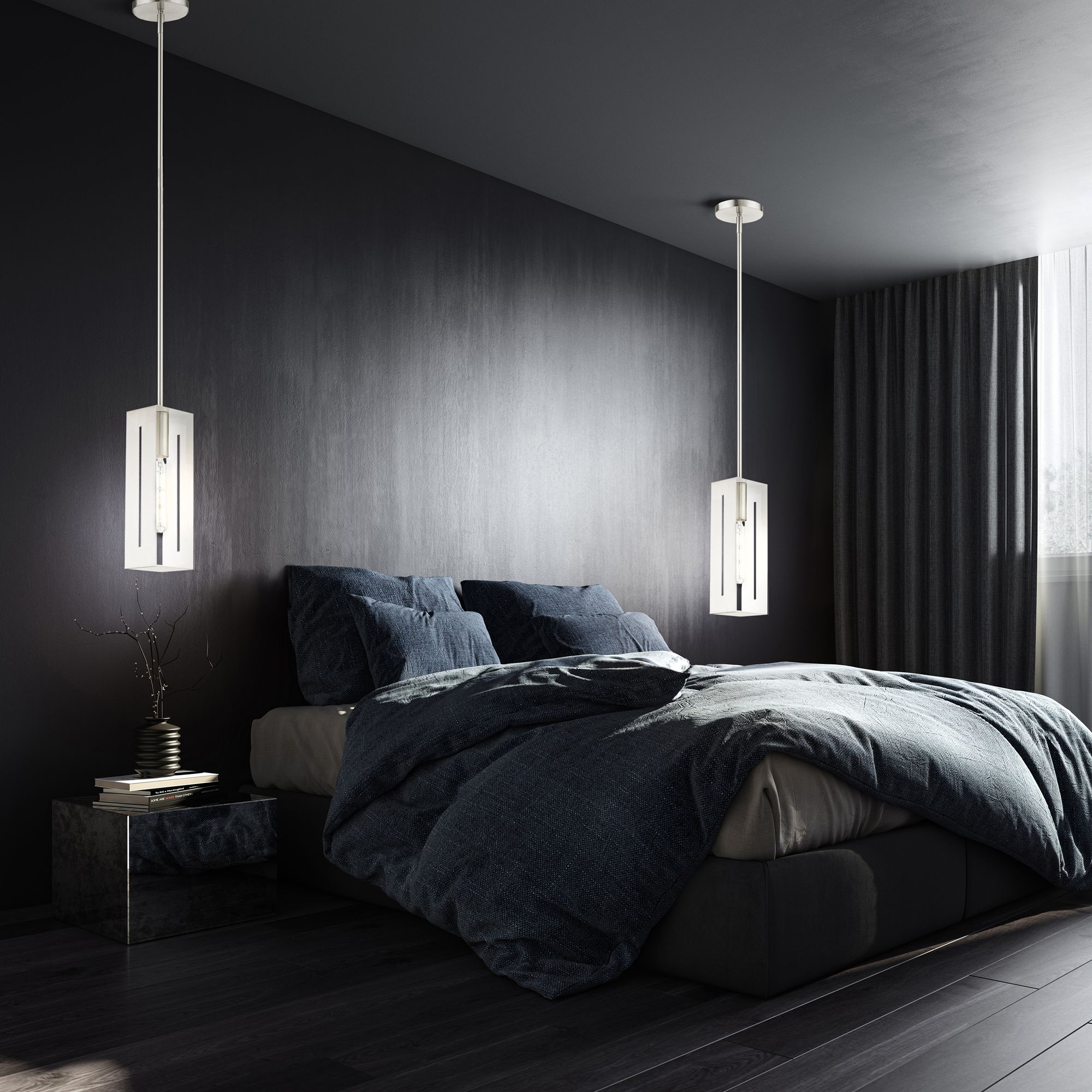 Soma 1 Light Brushed Nickel Pendant