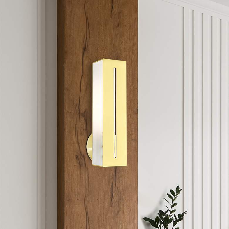 Image 1 Soma 1 Light Satin Brass ADA Singe Sconce