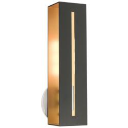 Soma 1 Light Textured Black with Brushed Nickel Accents ADA Singe Sconce